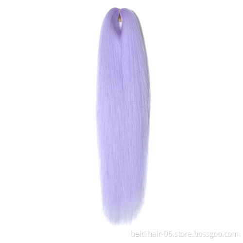 28 inch EZ Braiding Hair Hot Water Setting Yaki Straight Soft Jumbo Braid Japanese Synthetic Kaneka Easy Braids Prestretched